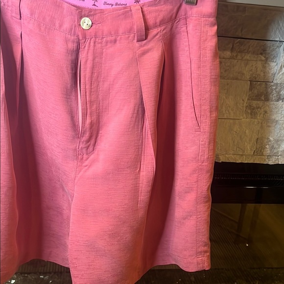 Tommy Bahama Coral Pink silk shorts size 8 - Picture 9 of 16
